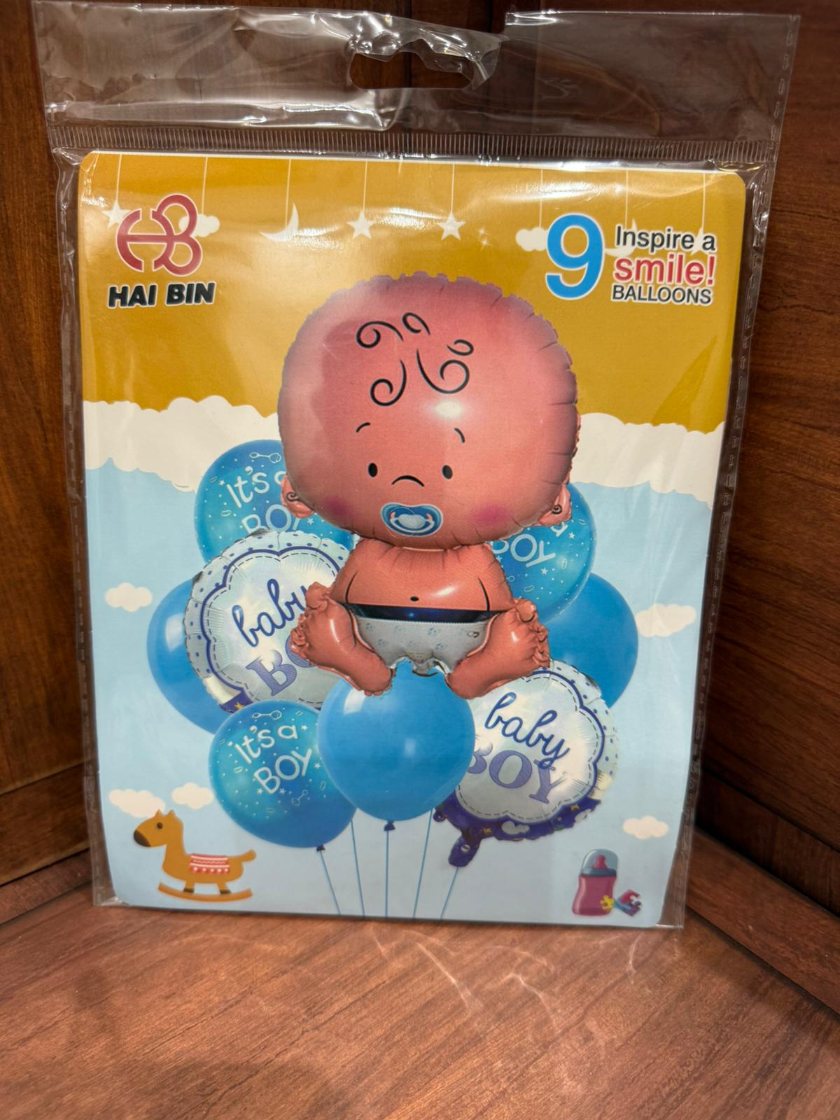 مجموعة بالونات 9 قطع لولد
