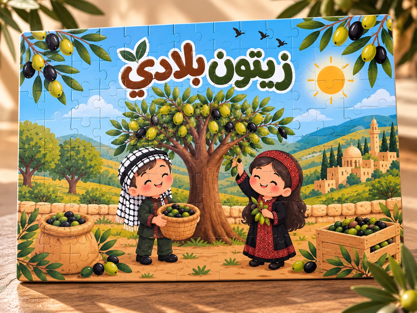 بازل لزيتون مع امكانية طباعة حسب طلبكم حجم كبير