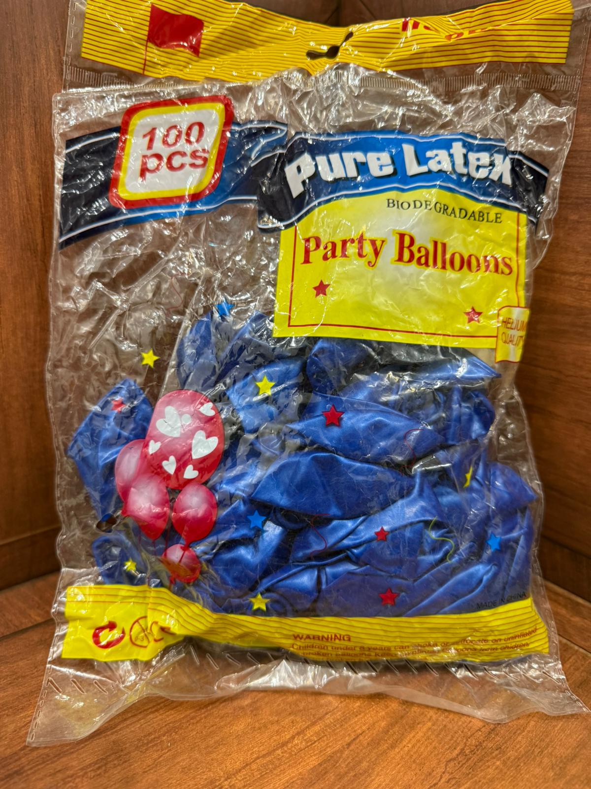 كيس بالون بالون ازرق يحتوي ع 100 بالون