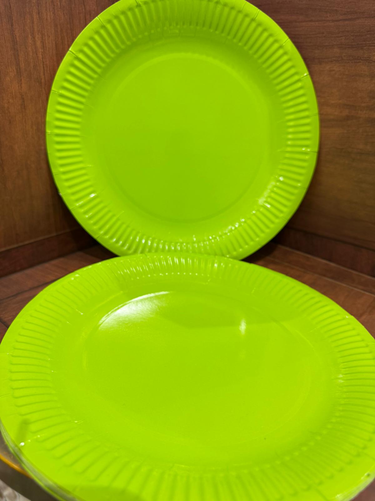 صحون لون اخضر (10 صحون )