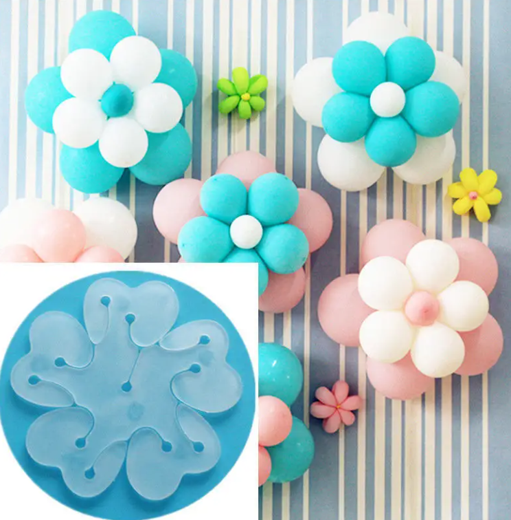 قصاصات شكل الوردة للبالونات