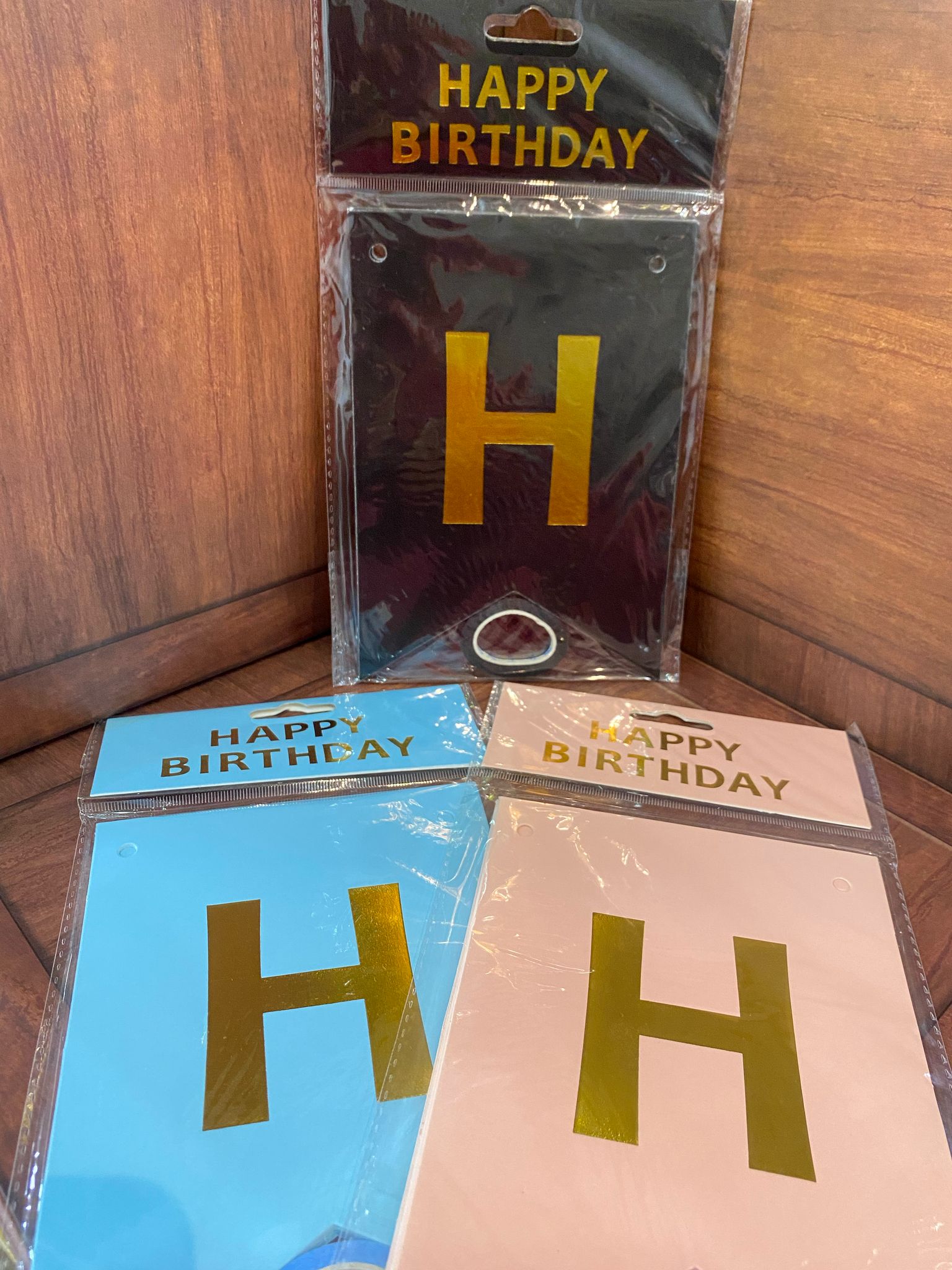 حبل تزين Happy Birthday لون روز جولد