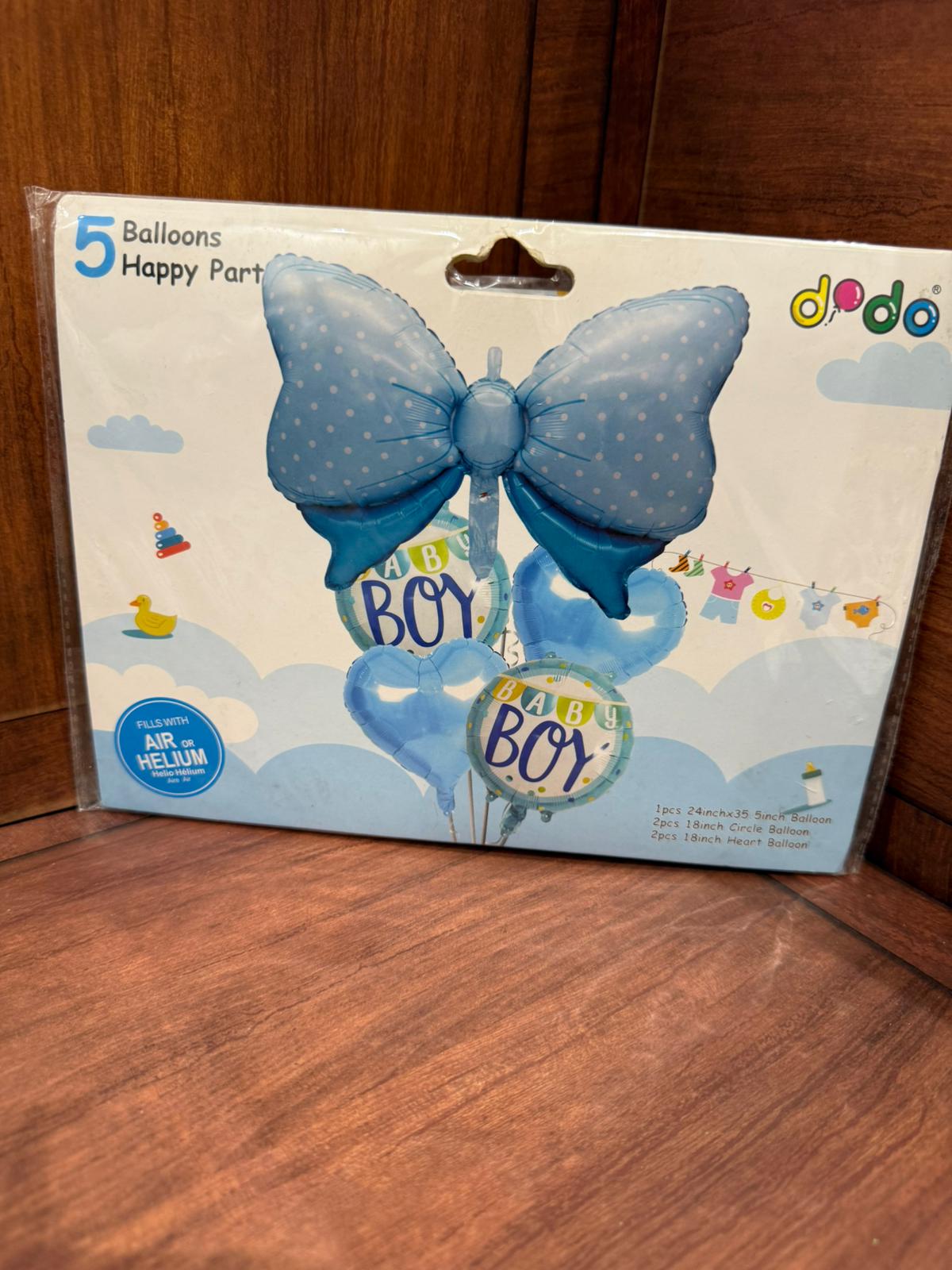 مجموعة بالونات 5 قطع لولد