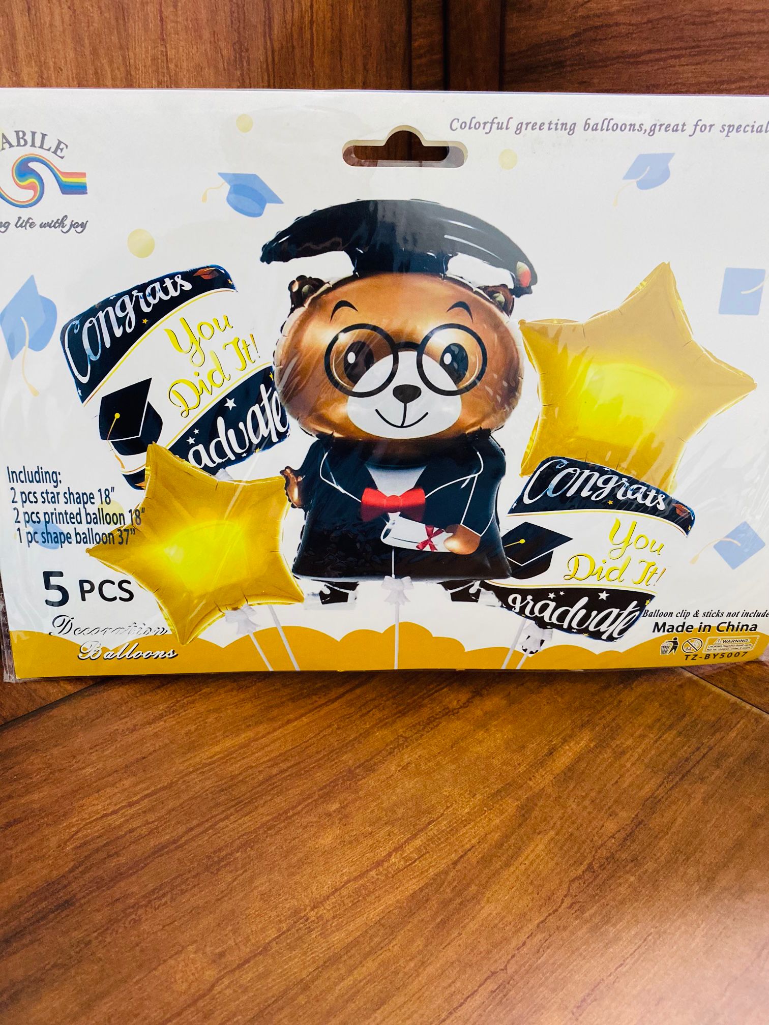 بالونات التخرج 5 قطع