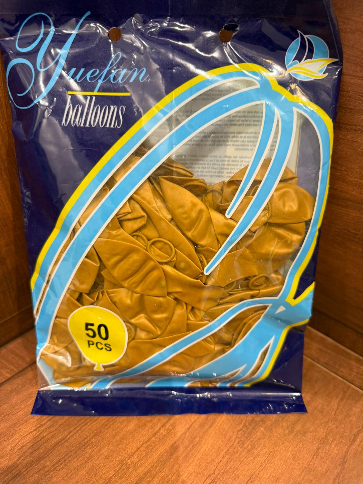 كيس بالون بالون ذهبي يحتوي ع 100 بالون