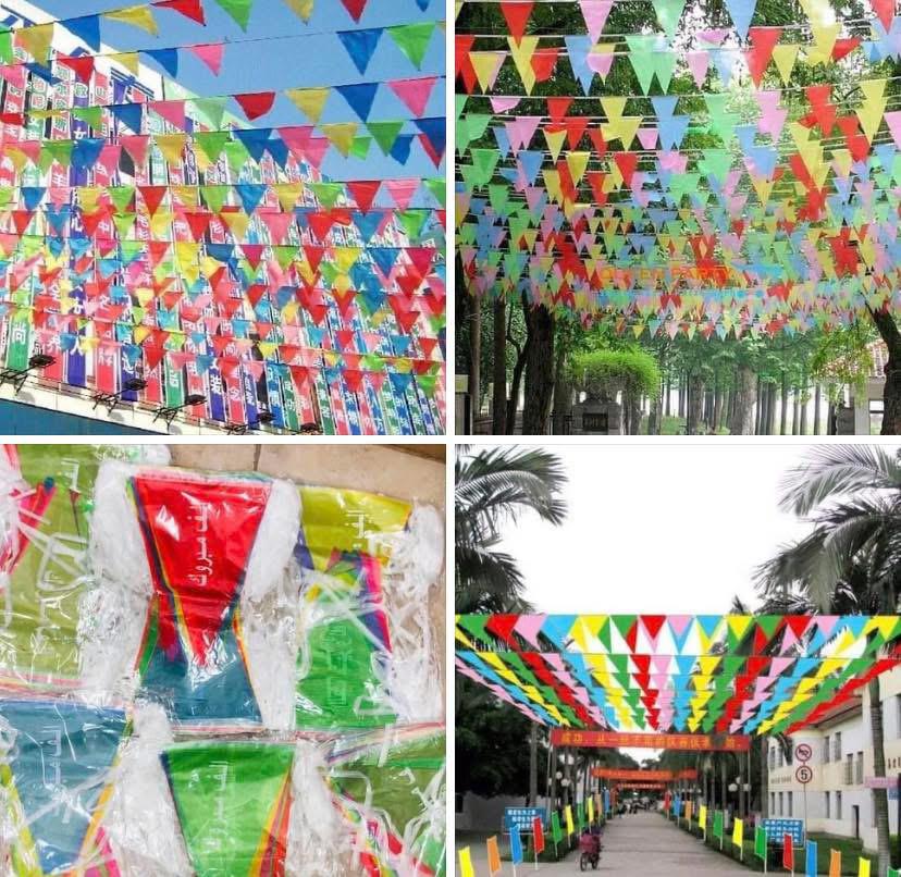 حبل مثلثات لتزين بالحفلات مقاس 50 متر