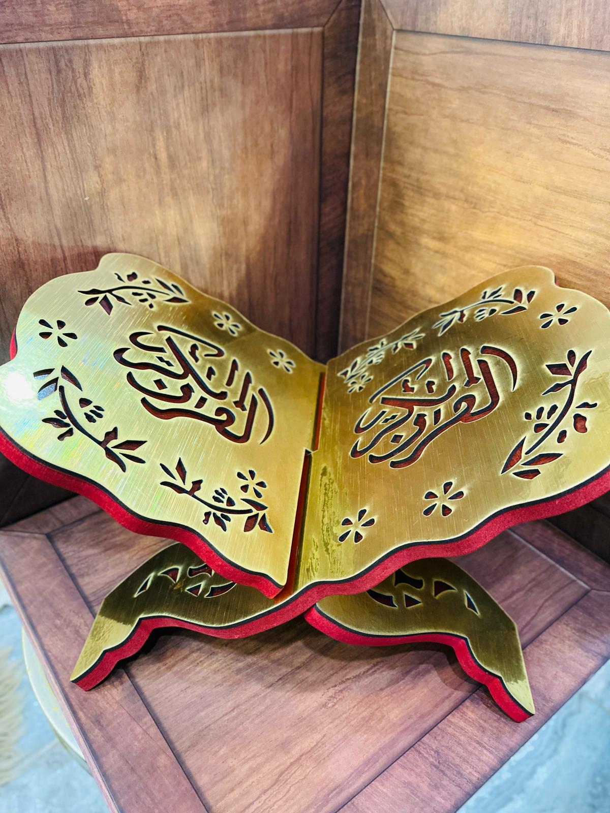 ستاند القرآن حجم كبير اكريلك مع خشب