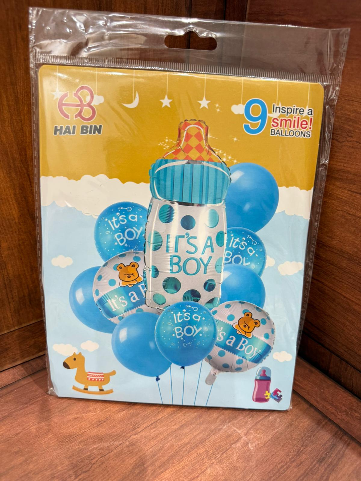 مجموعة بالونات 9 قطع لولد