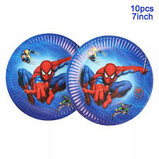 صحون سبيدرمان يحتوي ع 10 صحون