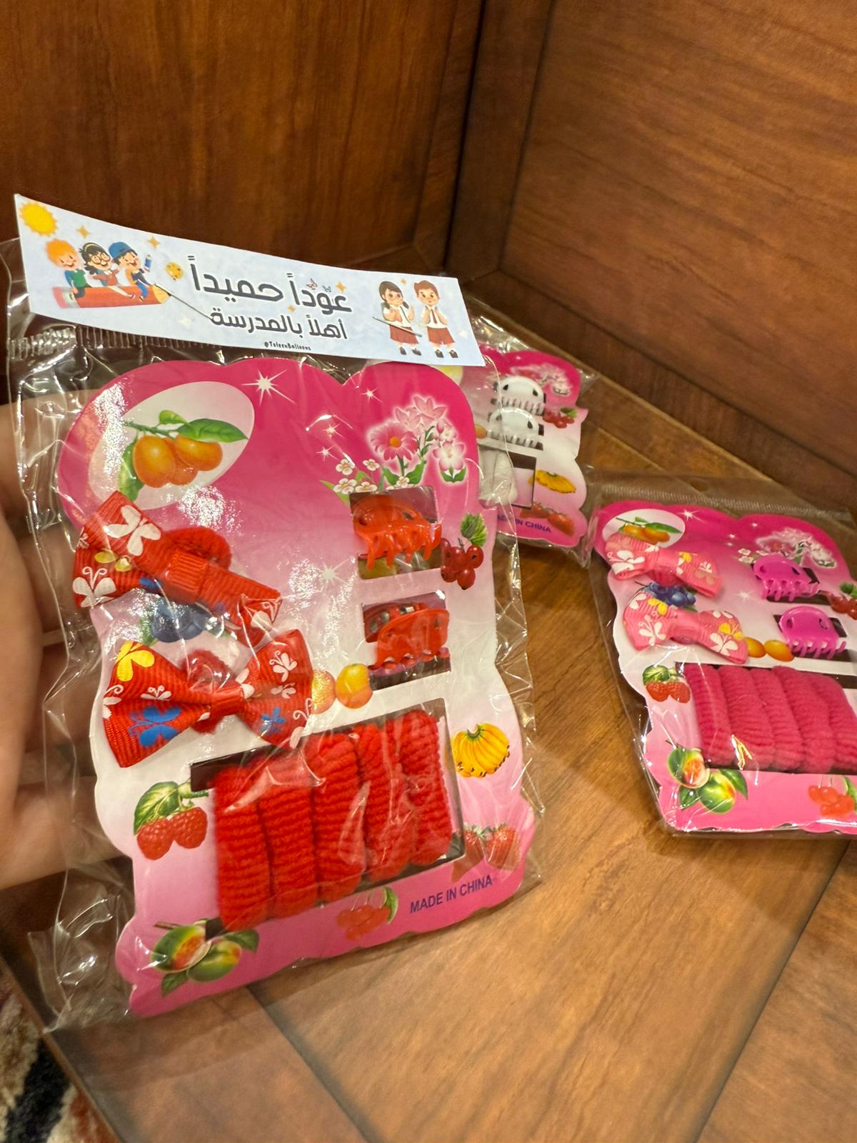 مجموعة ربطات الشعر مع تغليف